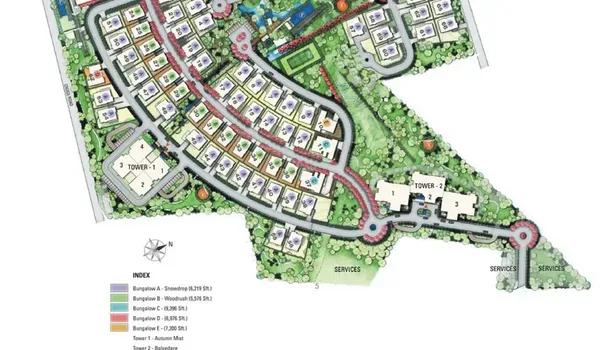 Prestige White Meadows master plan