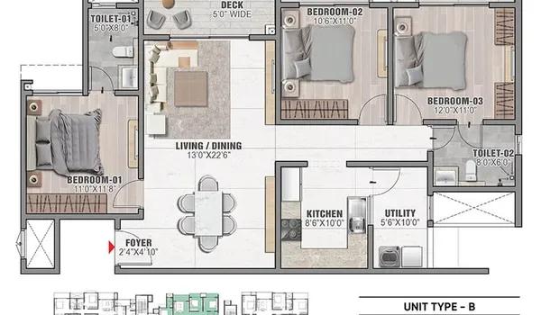 Prestige Camden Gardens floor plan