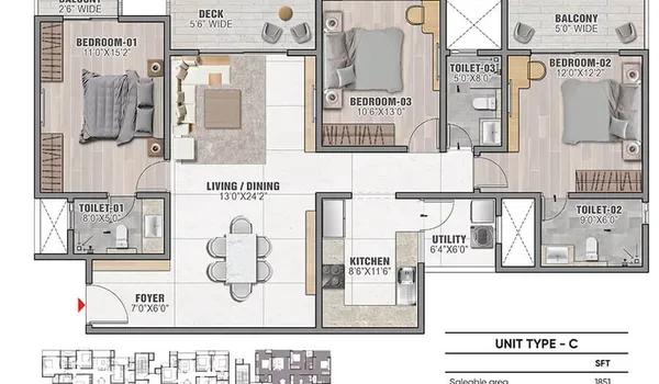 Prestige Camden Gardens floor plan