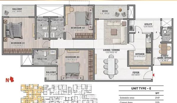 Prestige Camden Gardens floor plan