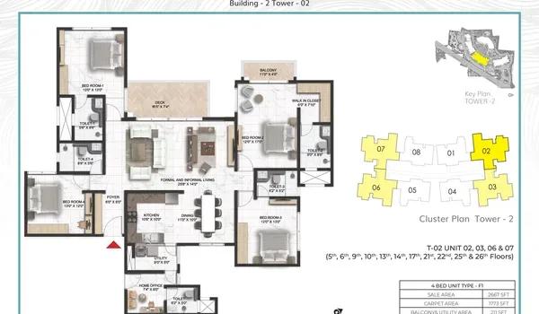 Prestige Serenity Shores floor plan