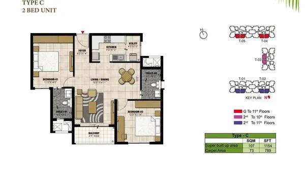 Prestige Willow Tree floor plan