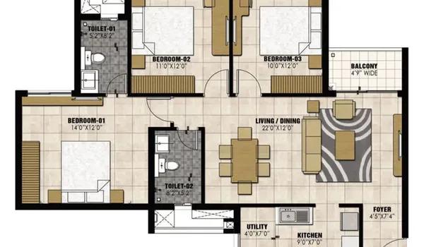 Prestige Willow Tree floor plan