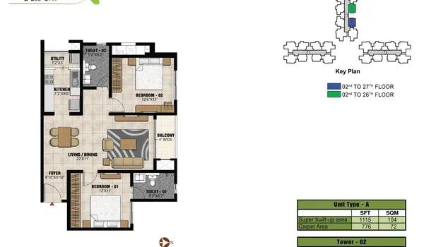 Prestige Park Square floor plan