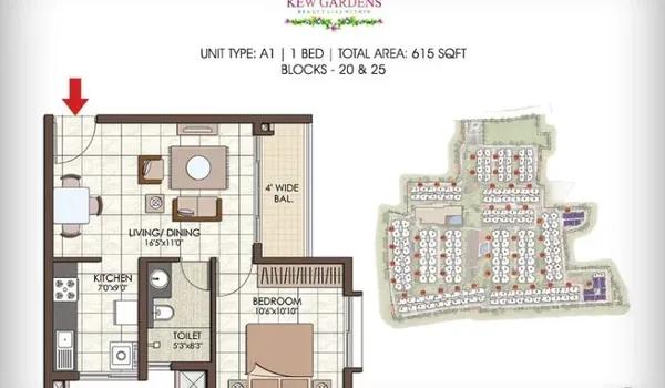 Prestige Kew Gardens floor plan