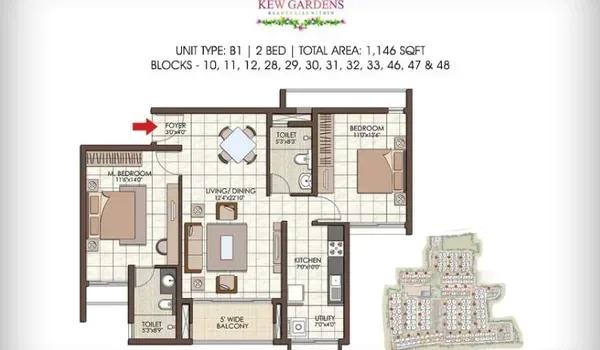 Prestige Kew Gardens floor plan
