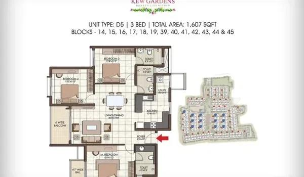 Prestige Kew Gardens floor plan