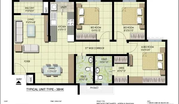 Brigade Orchards floor plan
