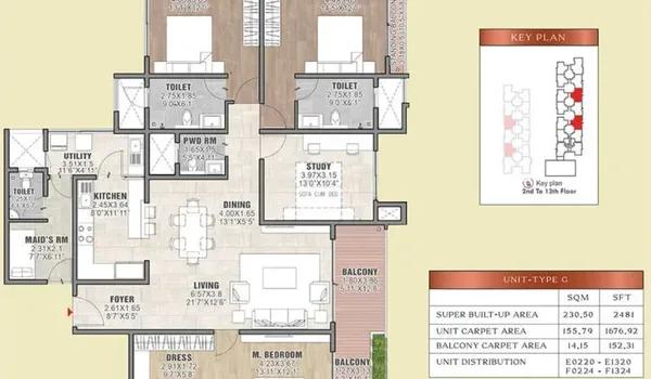 Brigade Insignia floor plan