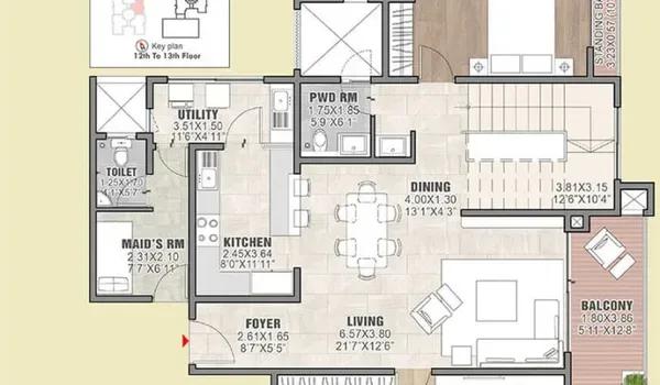 Brigade Insignia floor plan