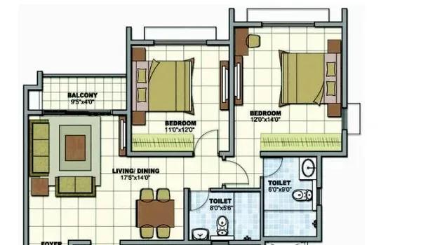 Prestige Sunrise Park floor plan