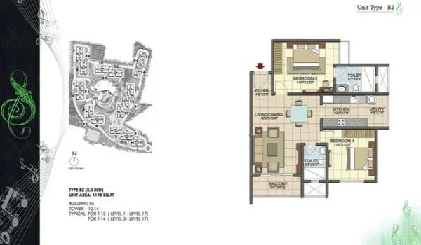 Prestige Song of the South floor plan