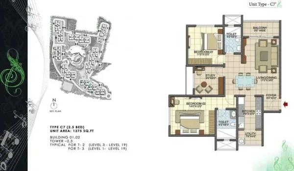 Prestige Song of the South floor plan