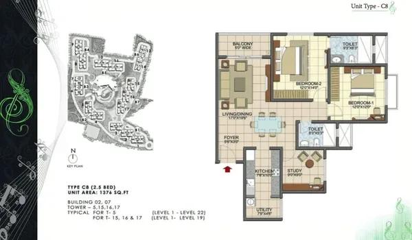 Prestige Song of the South floor plan