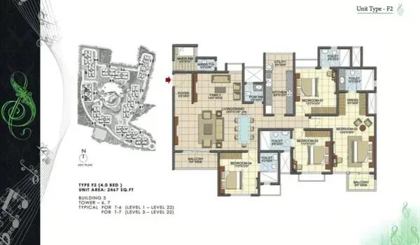 Prestige Song of the South floor plan