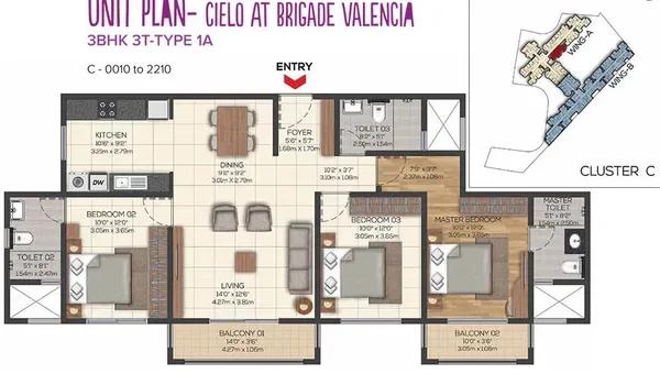 Brigade Valencia floor plan
