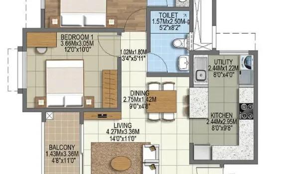 Brigade Komarla Heights floor plan