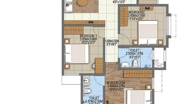 Brigade Komarla Heights floor plan