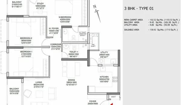 Godrej Athena floor plan