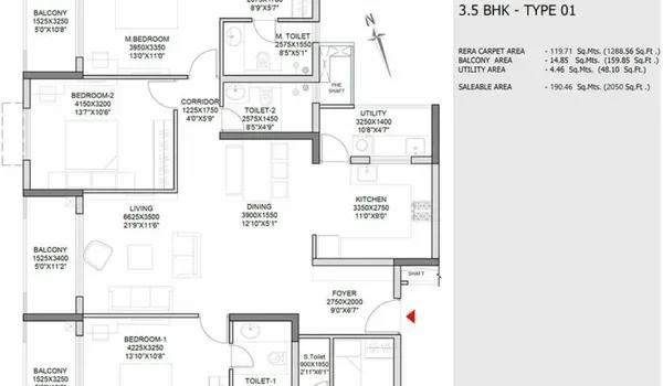 Godrej Athena floor plan