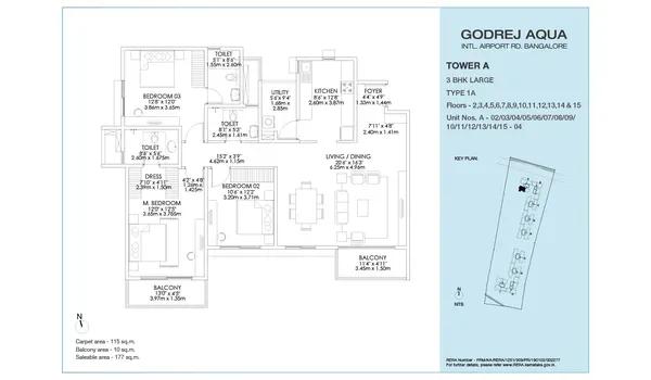Godrej Aqua floor plan