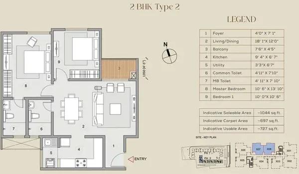 Purva Celestial floor plan