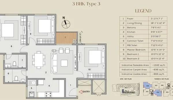 Purva Celestial floor plan