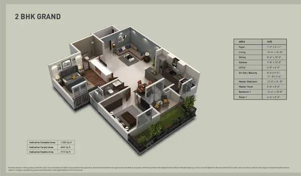 Purva Zenium floor plan
