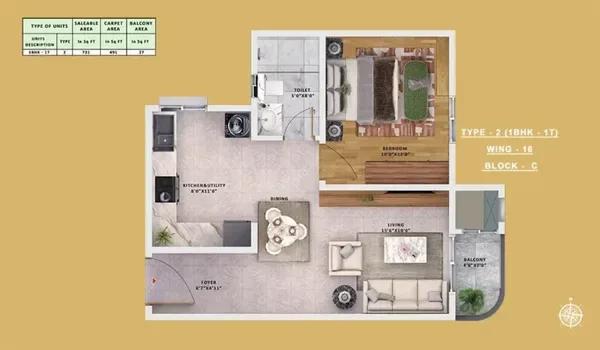 Sattva Vasanta Skye floor plan
