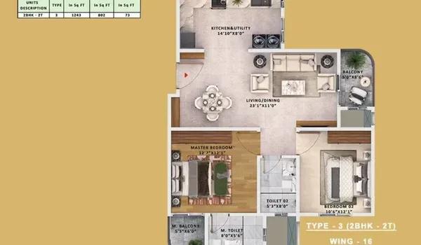 Sattva Vasanta Skye floor plan