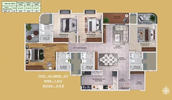 Sattva Vasanta Skye floor plan