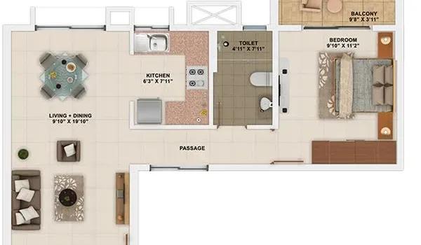 Sattva Park Cubix floor plan