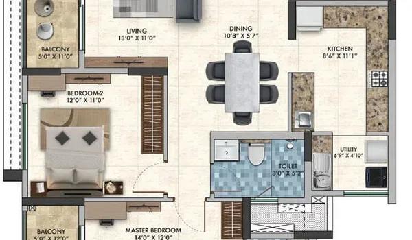 Sattva Park Cubix floor plan