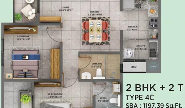 Sattva Forest Ridge floor plan