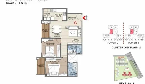 Sattva Songbird floor plan