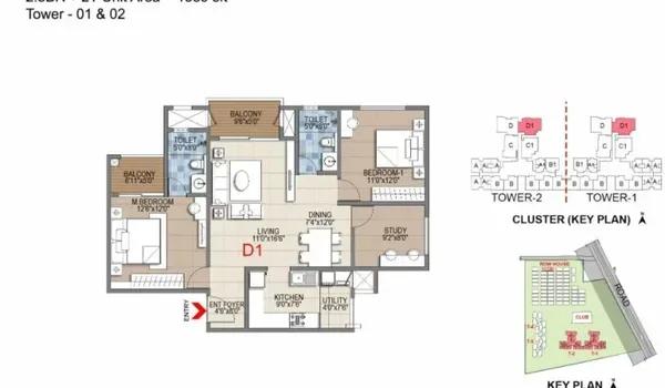 Sattva Songbird floor plan