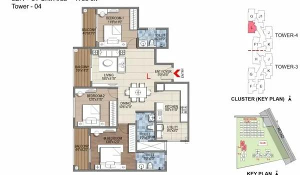 Sattva Songbird floor plan