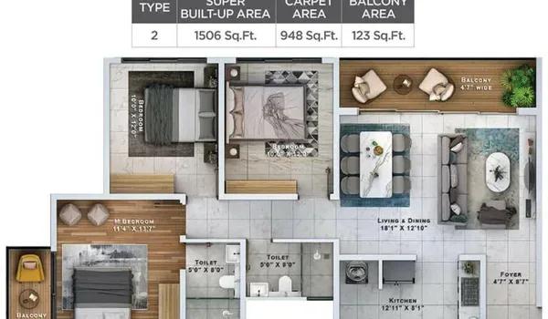 Sattva Lumina floor plan