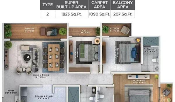 Sattva Lumina floor plan