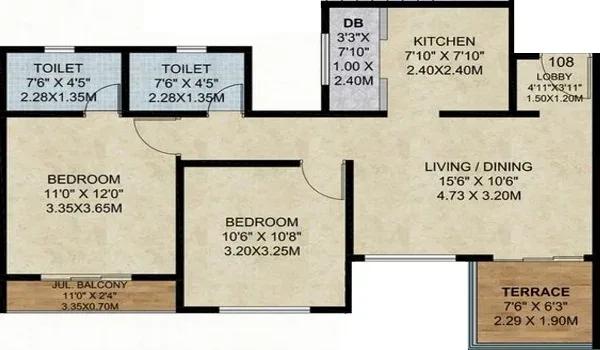 Century LIVA floor plan