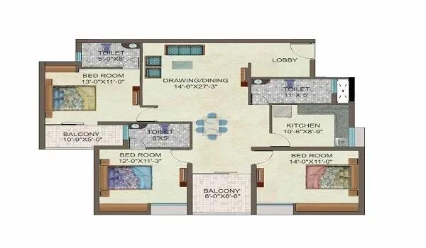 Century OneWorld Seraya floor plan