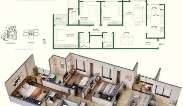 Vaishnavi AT-One Krishna Brindavan floor plan