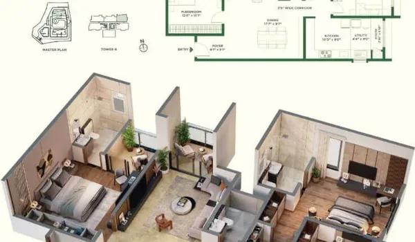 Vaishnavi AT-One Krishna Brindavan floor plan