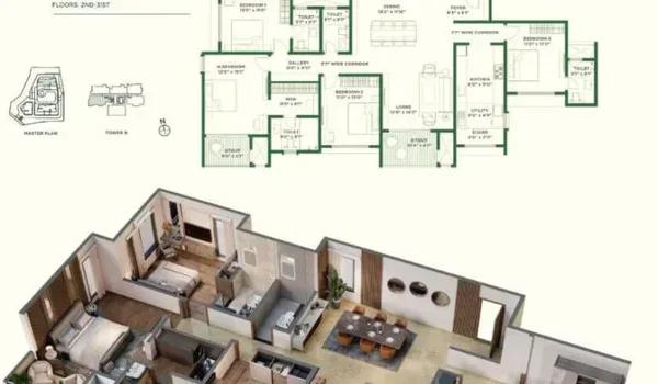 Vaishnavi AT-One Krishna Brindavan floor plan