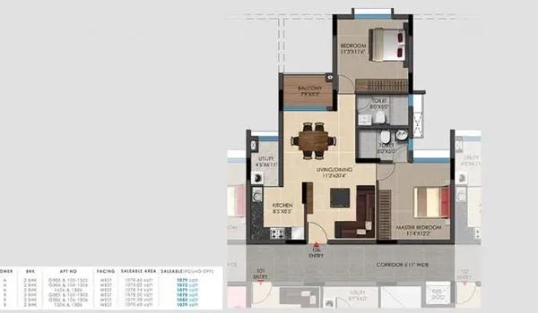 Vaishnavi Oasis floor plan