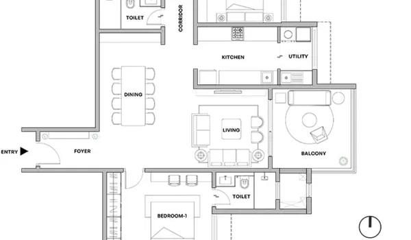 Assetz Codename Twin Lake City floor plan