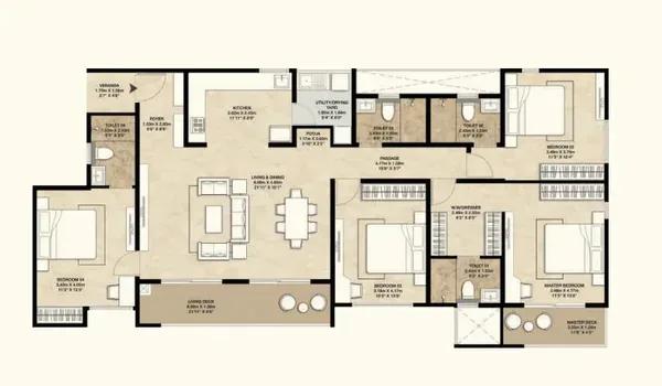 Mahindra NewHaven floor plan