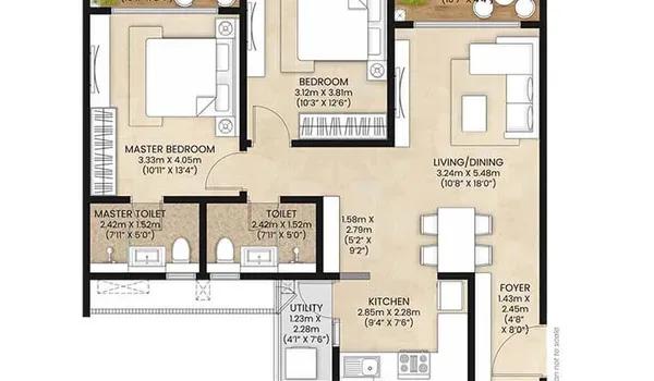 Mahindra Eden floor plan