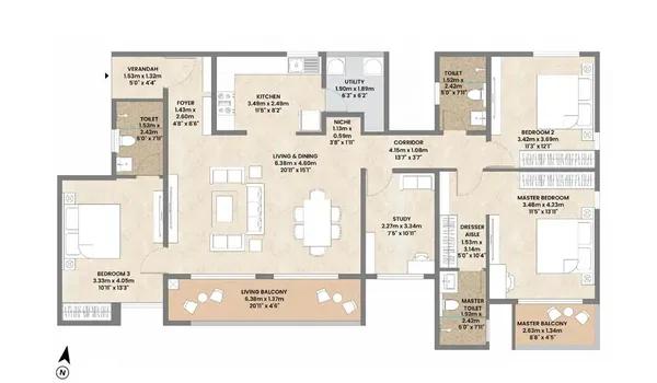 Mahindra Zen floor plan