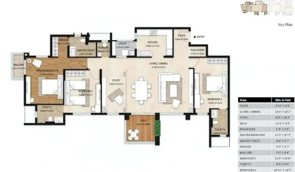 Mahindra Windchimes floor plan
